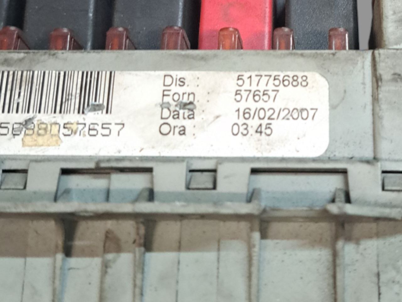 Centralina portafusibii scatola fusibili Fiat Bravo 1.9 Diesel (2007-2014) COD:51775688