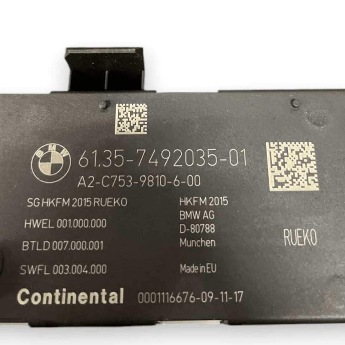 Centralina Portellone Bagagliaio Bmw Serie 4 Gran Coupè F36 (2013 al 2020) cod: 7492035-01