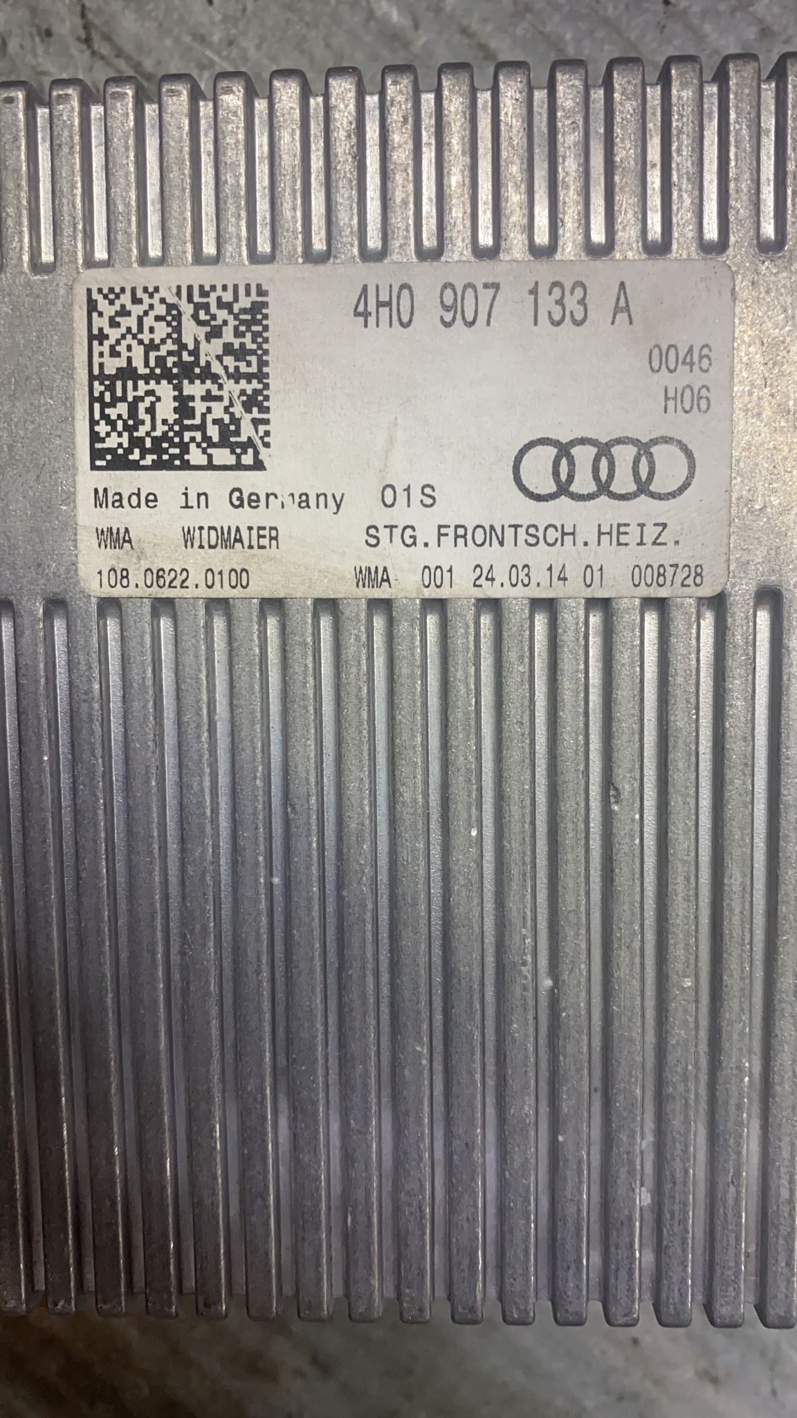 Centralina sbrinamento riscaldamento parabrezza Audi a8 (4h - d4 - 2015) cod:4h0907133a
