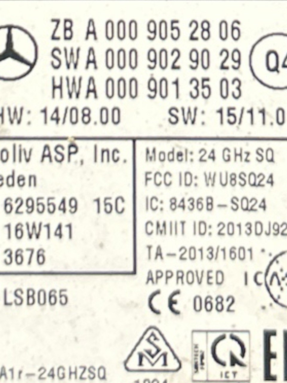 Centralina / Sensore Radar Infiniti (Q30) 2.2 Metano (2015 > 2019) cod.62866 5DAOA