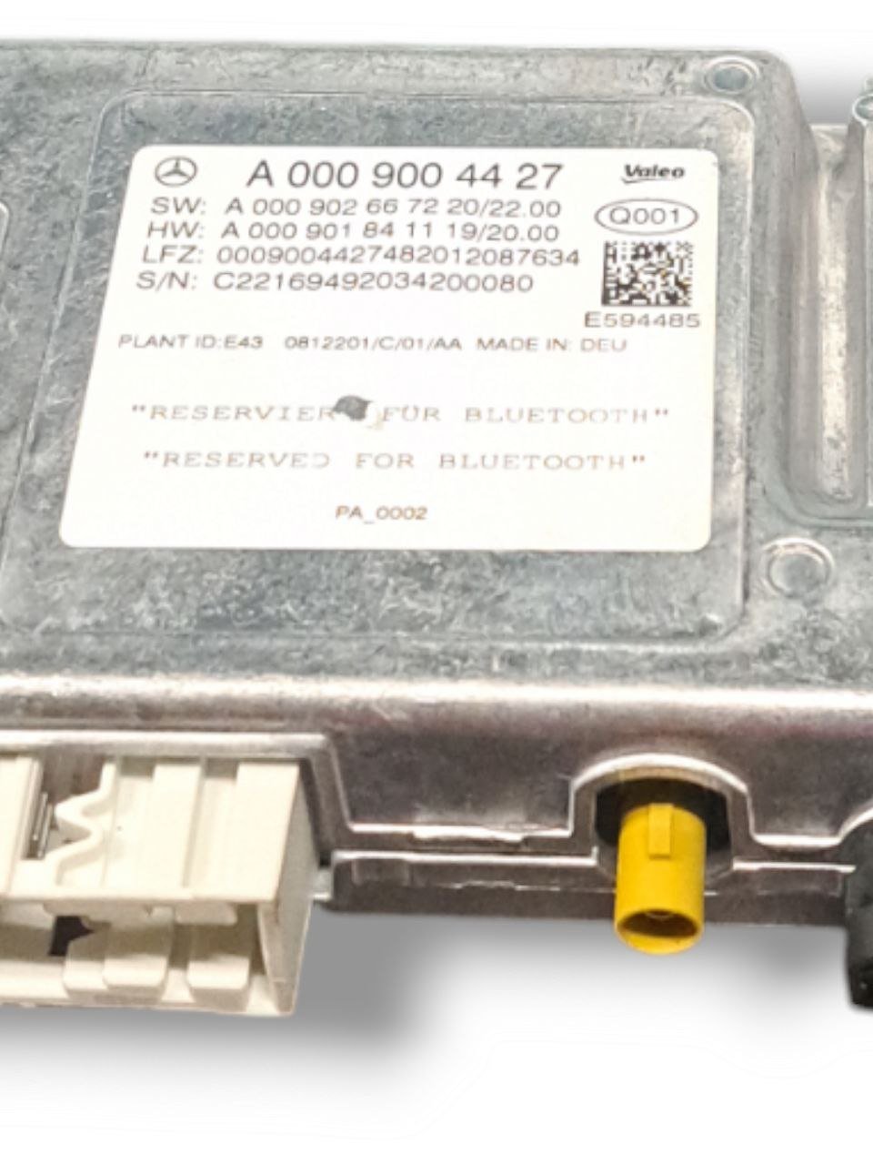Centralina Sensori Di Parcheggio Mercedes Benz GLC C253 (2017>) COD:A0009004427