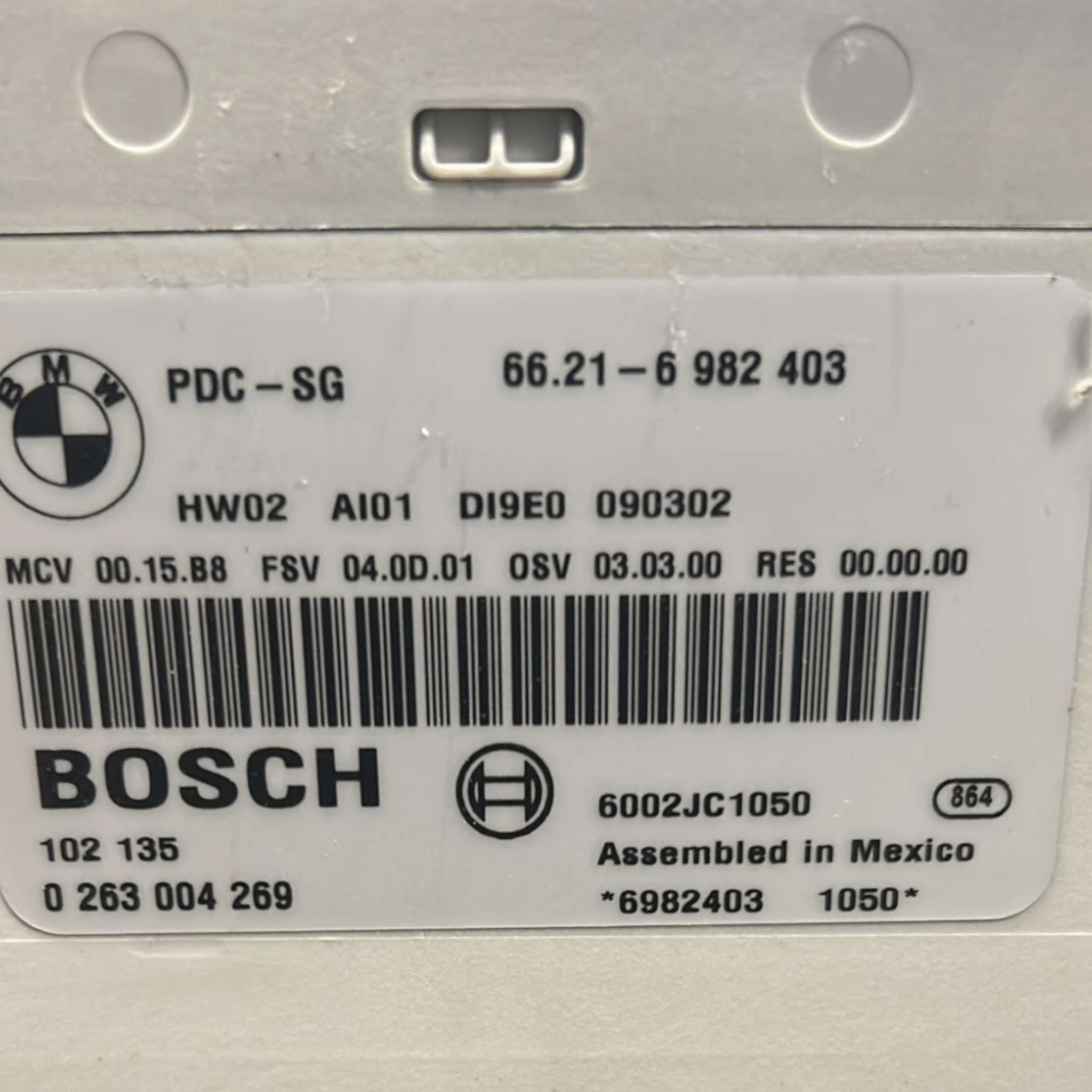 Centralina Sensori Parcheggio Bmw Serie 3 E92 (2005 > 2013) cod:66.21-6982403