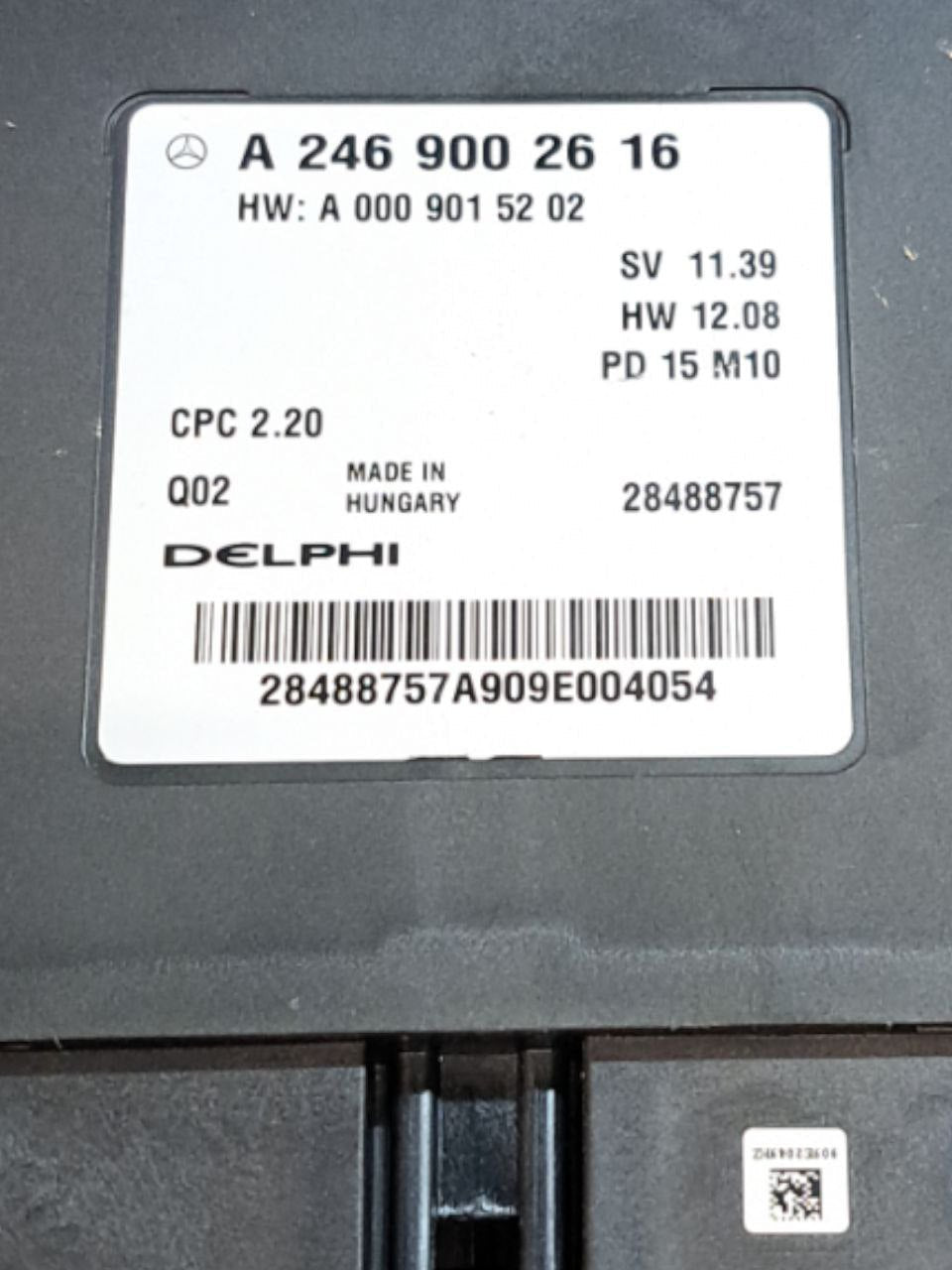 Centralina Sensori Parcheggio Mercedes-Benz Classe A W176 (2012-2018) COD:A2469002616