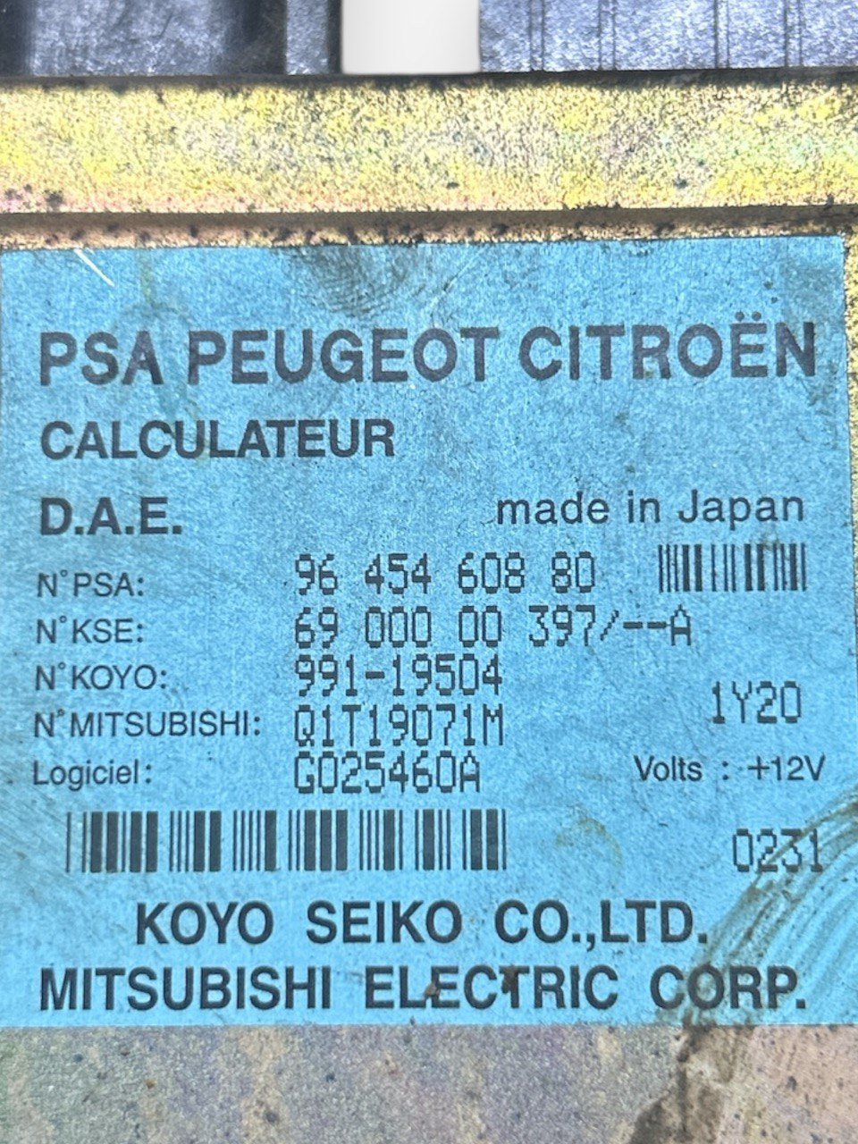 Centralina Servosterzo Citroen C3 I (2002 > 2009) cod.CG91-2C405-CC