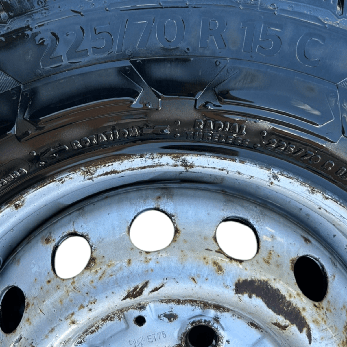 Cerchio in ferro mercedes benz sprinter w905 (225/70 r15) (2002 > 2005)