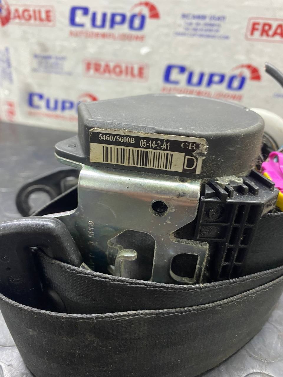 Cintura di sicurezza anteriore destra Volkswagen Fox (2006) cod: 546075600B
