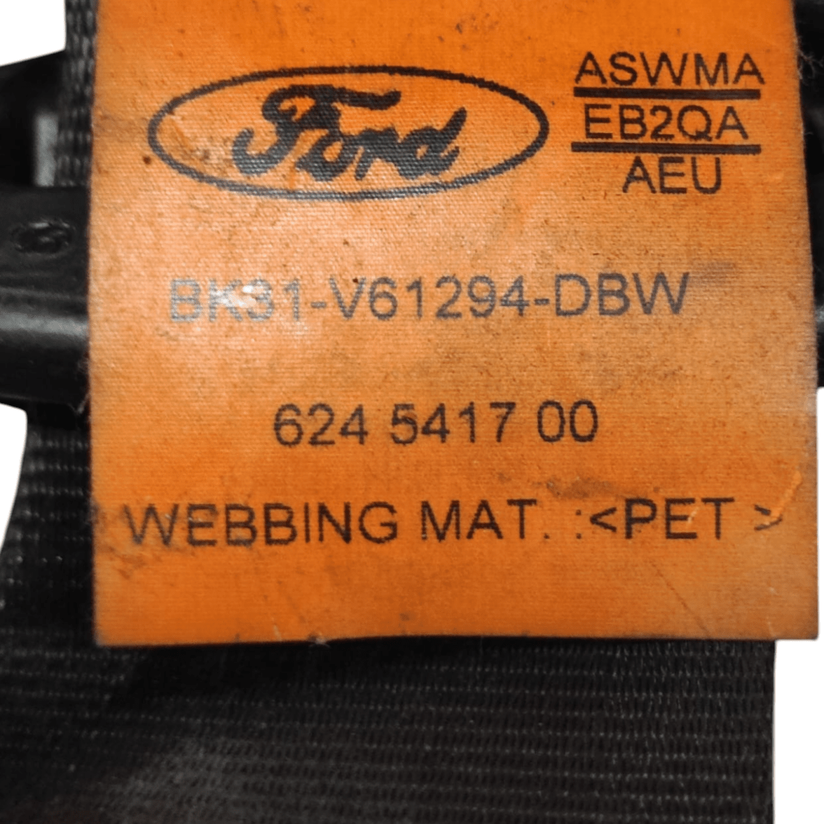Cintura Di Sicurezza Anteriore Sinistra Ford Transit COD: 624541700 (2014-)