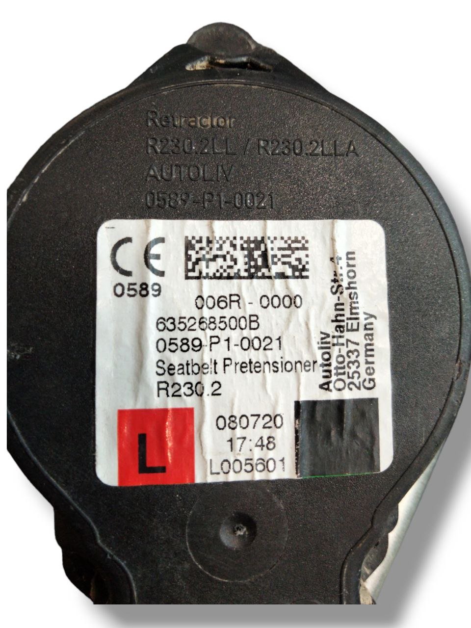 Cintura Di Sicurezza Anteriore sinistra sx Mini Cooper F55/56 (2013>) cod.635268500B