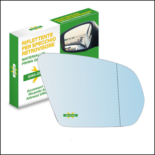 Vetro Specchio Retrovisore Asferico Lato Dx Compatibile BM Classe C (W205) dal 2013&gt; BIBA-RICAMBI