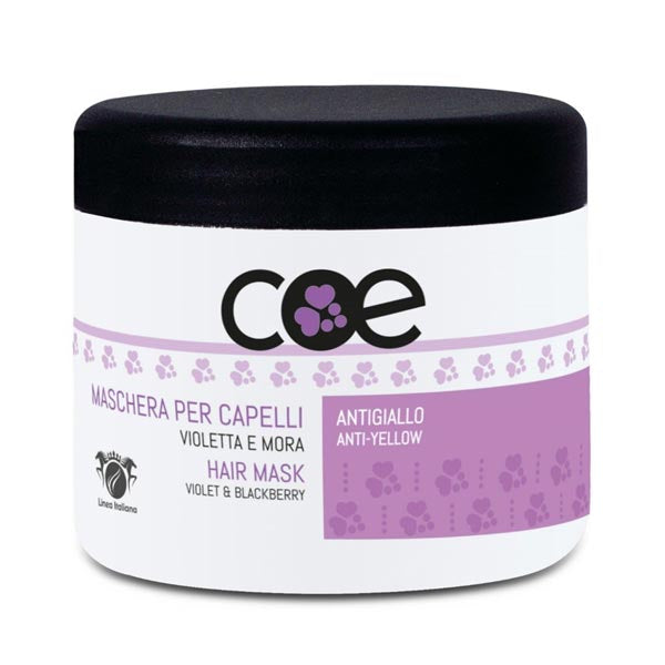 COE MASCHERA CAPELLI VIOLETTA E MORA ANTIGIALLO 500 ML - BIBA-RICAMBI