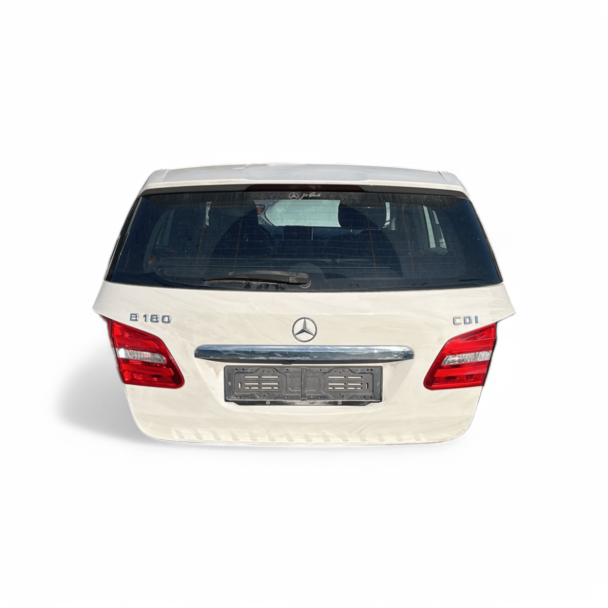 Cofano / portellone / bagagliaio posteriore bianco Mercedes benz W246 con retrocamera (2012-2018)