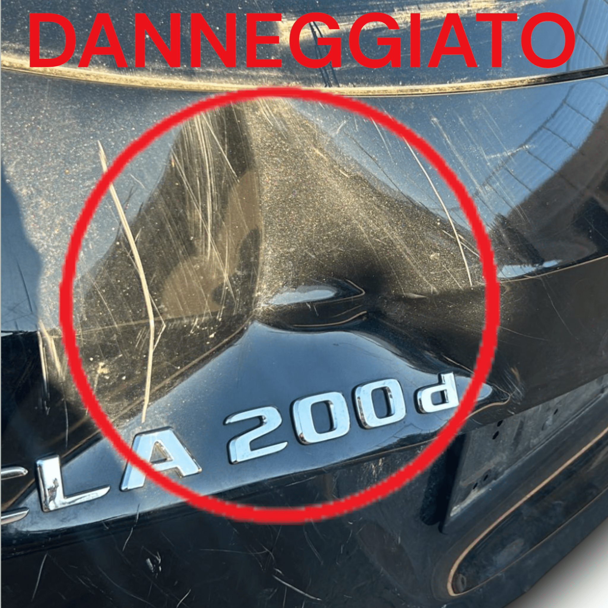 Cofano / Portellone / Bagagliaio Posteriore Nero Mercedes Benz Cla X117 (2013 > 2019)