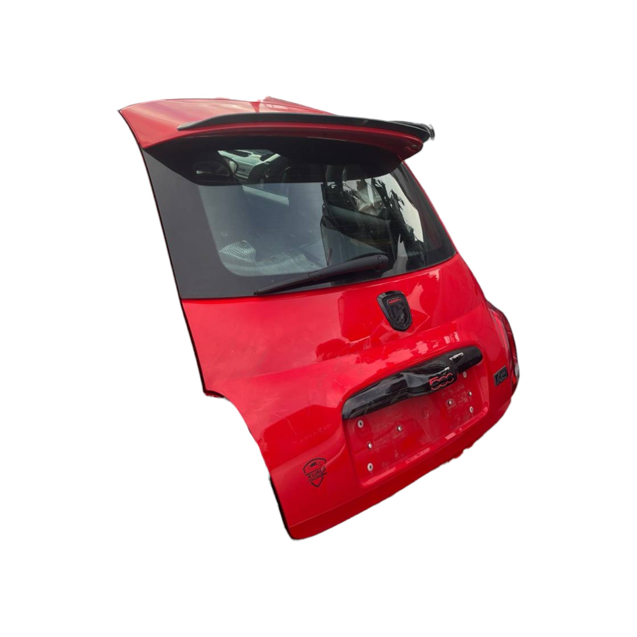 Cofano / Portellone / Bagagliaio posteriore rosso Fiat 500 Abarth (2008->)