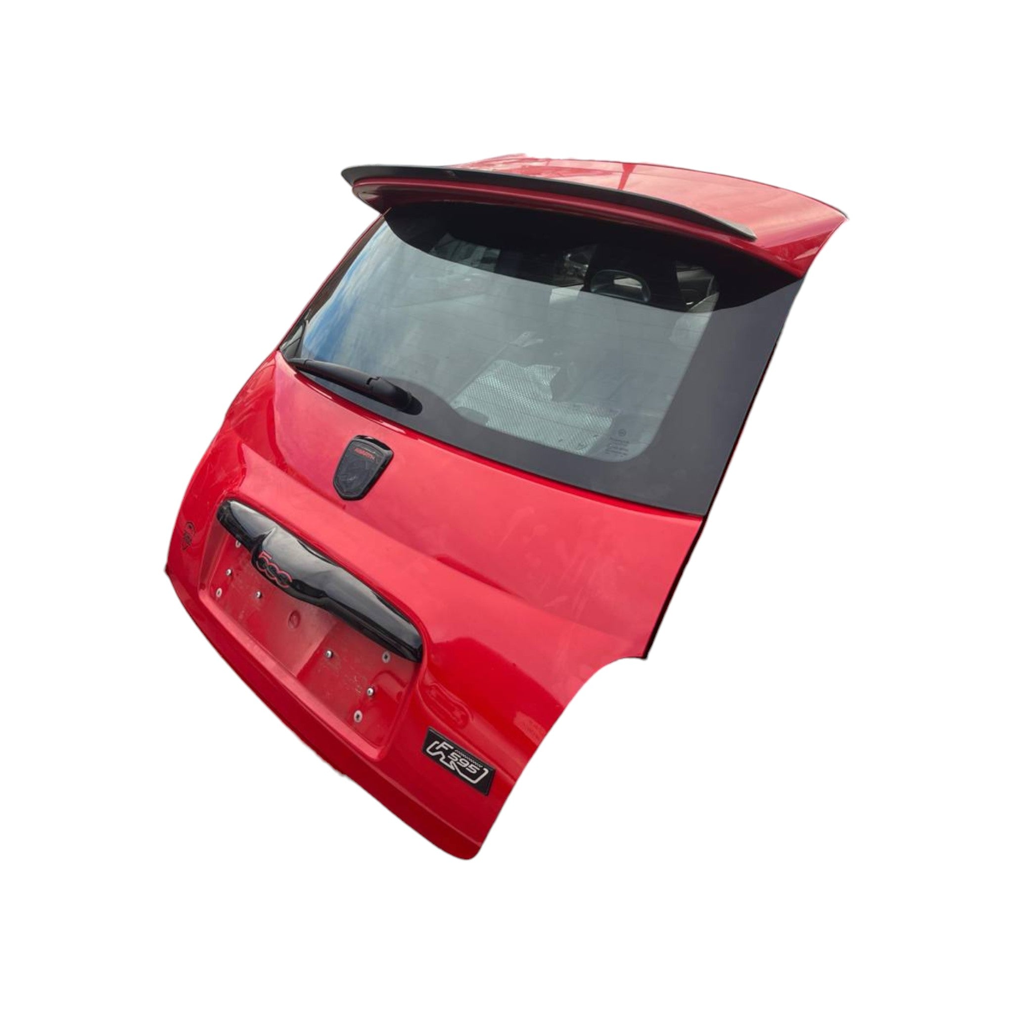 Cofano / Portellone / Bagagliaio posteriore rosso Fiat 500 Abarth (2008->)