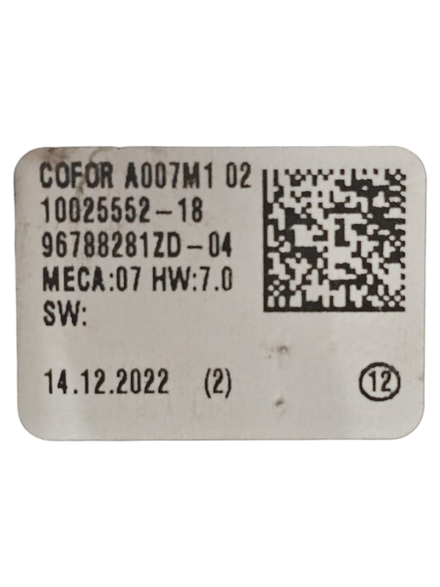 Comandi Alzavetro Anteriore Sinistro Opel Corsa F Cod:96788281ZD (2019->)