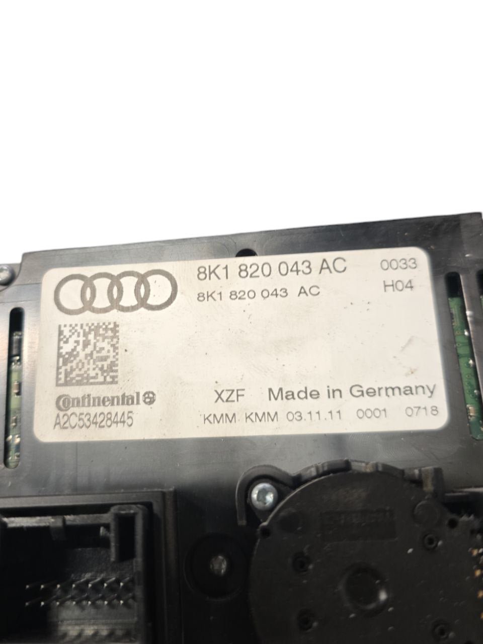 Comandi Clima Automatico Audi A5 8T Cod : 8K1820043AC 2.0 Diesel (2007-2016)