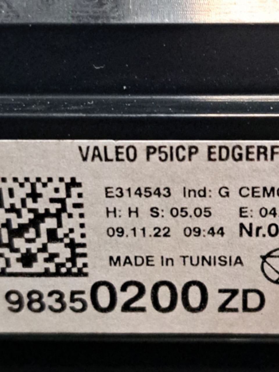 Comandi clima / multifunzione / luci di emergenza Peugeot 308 ( 2020 >) COD:98350200ZD