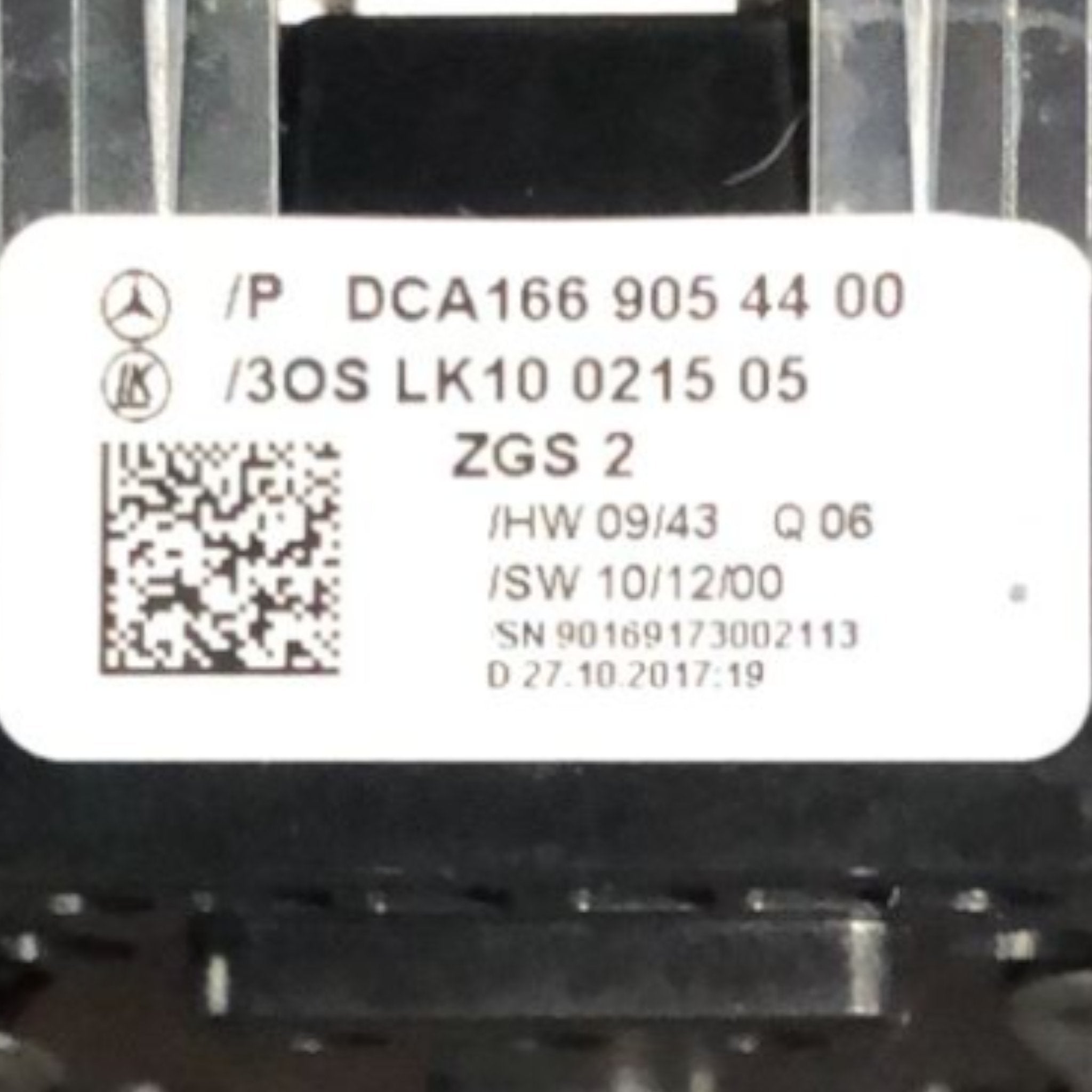 Comando Alzavetro Anteriore Sinistro Mercedes Benz Cla X117 (2013 > 2019) cod:DCA1669054400