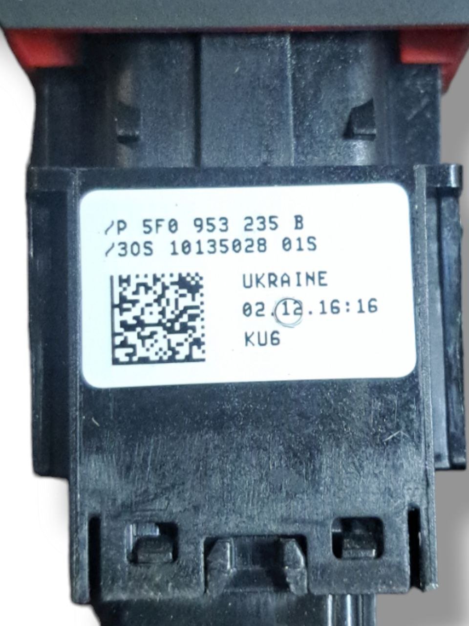 Comando Interruttore Quattro Frecce Luci Di Emergenza Seat Ibiza / Leon (2015) COD:5F0953235B