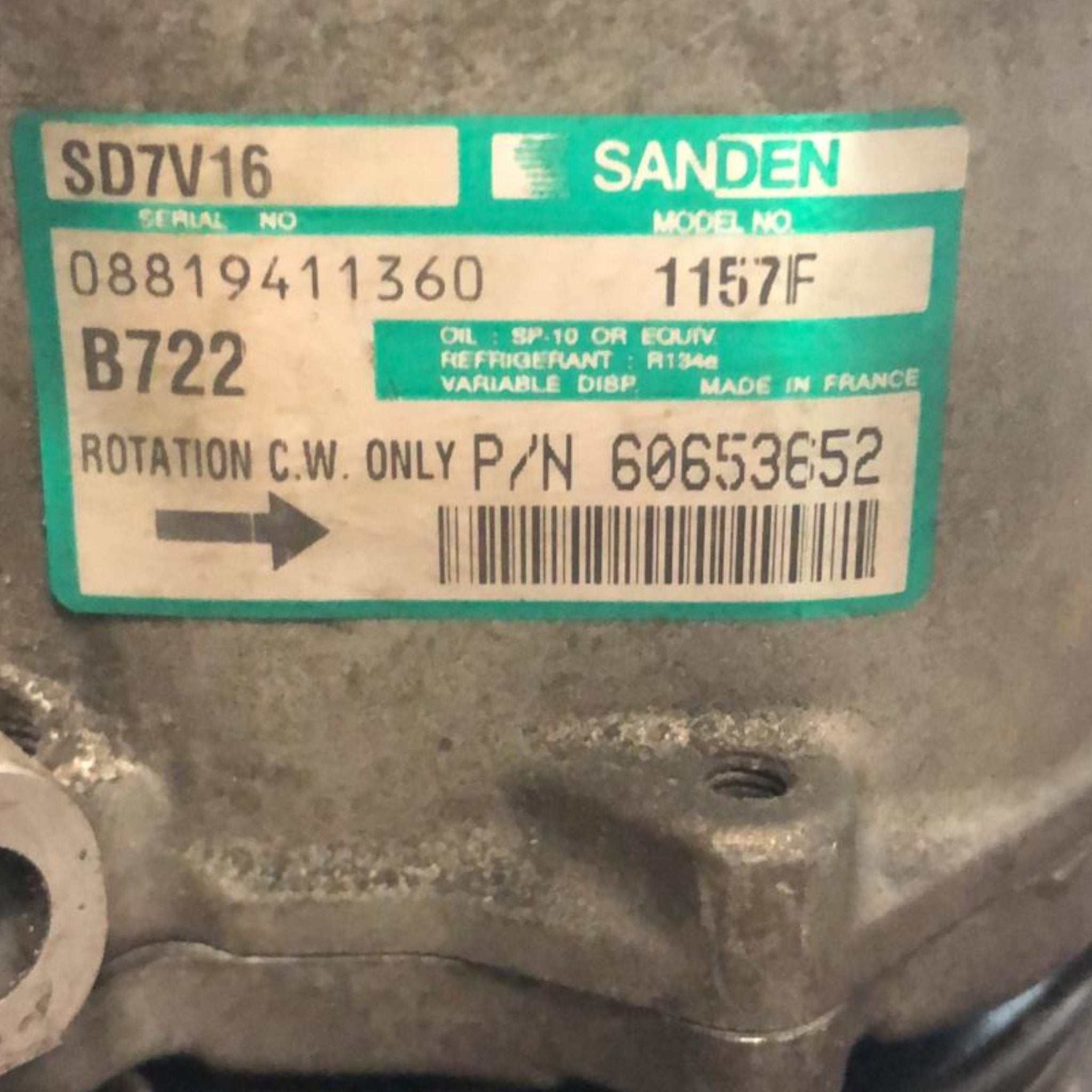 Compressore Aria Condizionata Alfa Romeo 159 1.9 Diesel (2005 > 2011) cod:60653652