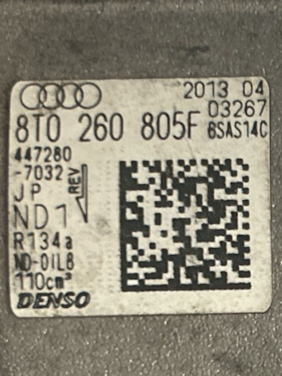 Compressore Aria Condizionata Audi Q5 2.0 Diesel (2008 > 2017) cod.8T0260805F