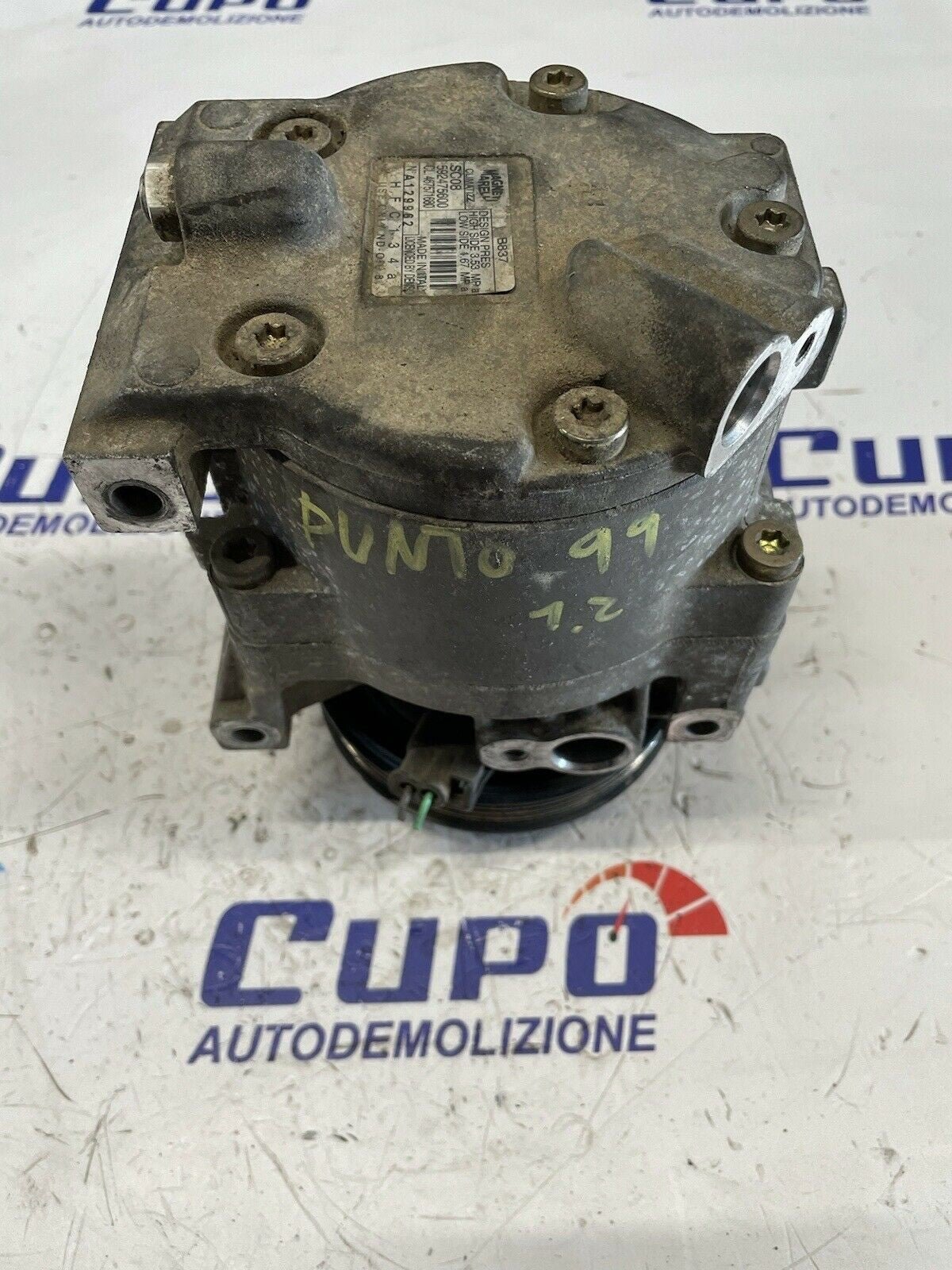 Compressore Aria Condizionata Clima FIAT 1.2 Bz PUNTO(188) ‘99al03’    592475600