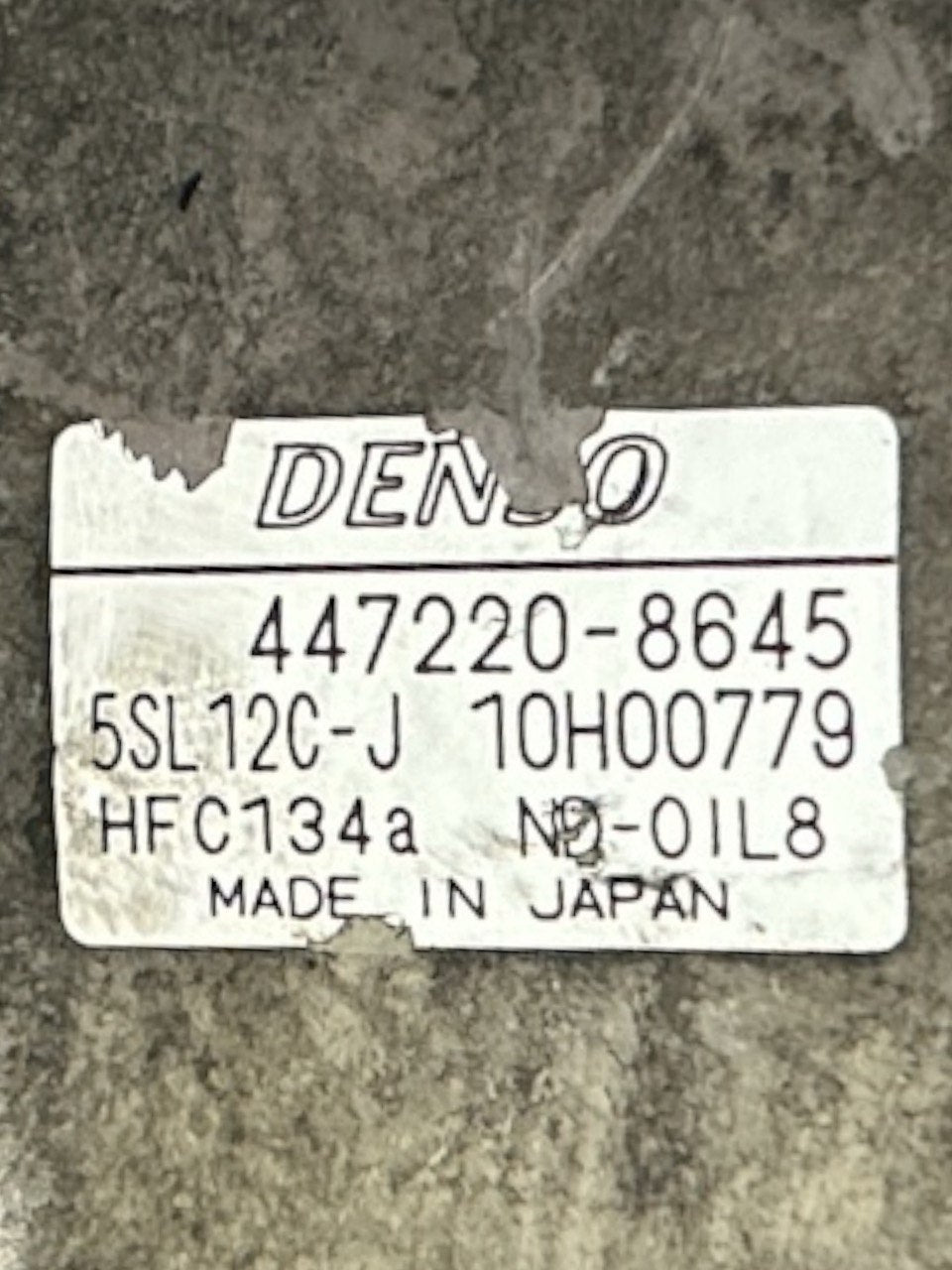 Compressore Aria Condizionata Fiat Bravo 1.9 Diesel cod . 447220-8645 (2007 > 2014)