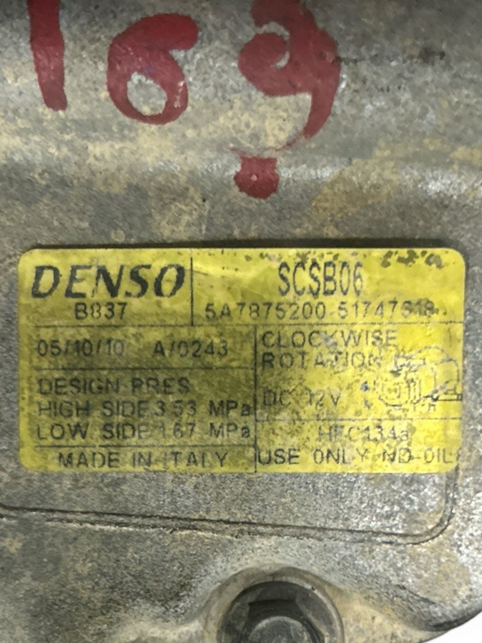 Compressore Aria Condizionata Fiat Panda (169) 1.2 Benzina (2003 > 2012) cod . 7875200