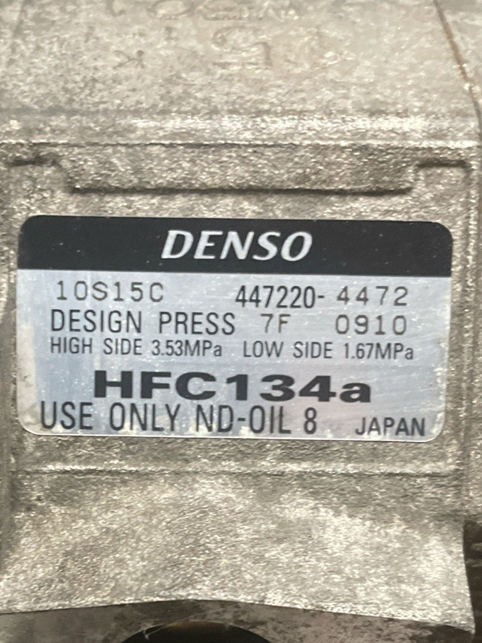 compressore aria condizionata hilux toyota (2001-2005) cod:447220-4472