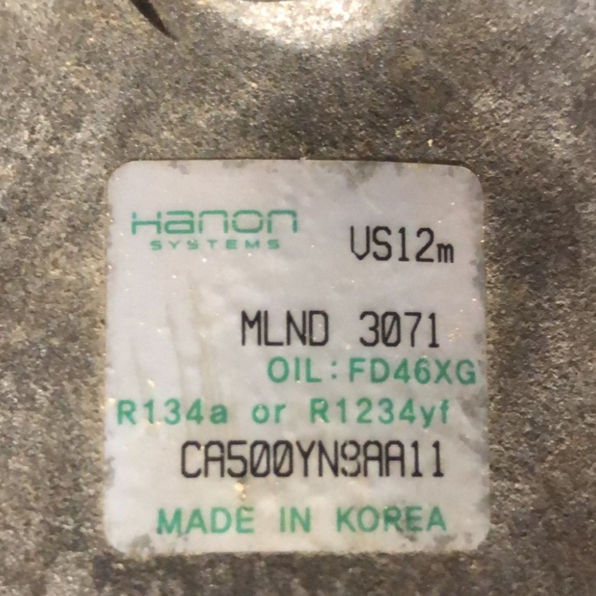 Compressore Aria Condizionata Hyundai IX20 1.6 Benzina (2010 > 2019) cod:CA500YN9AA11