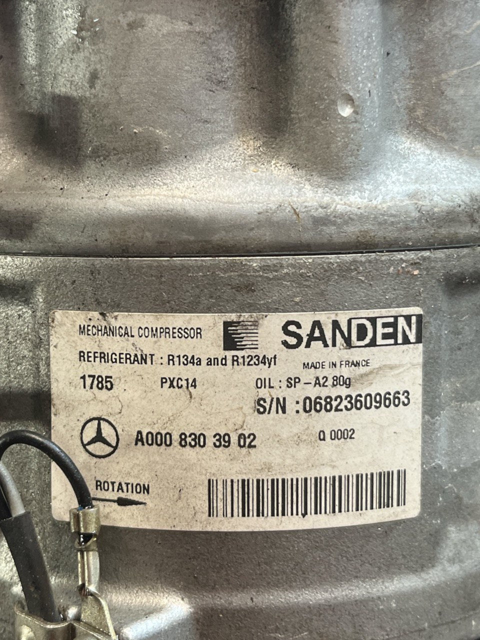 Compressore Aria Condizionata Mercedes - Benz Classe C W205 2.2 Diesel (2014 al 2021) cod.A0008303902