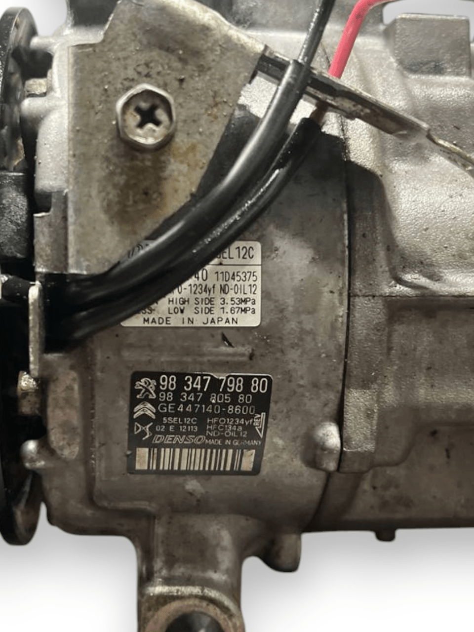 Compressore Aria Condizionata Opel Mokka B 1.2 Benzina (2020>) cod: 9834779880