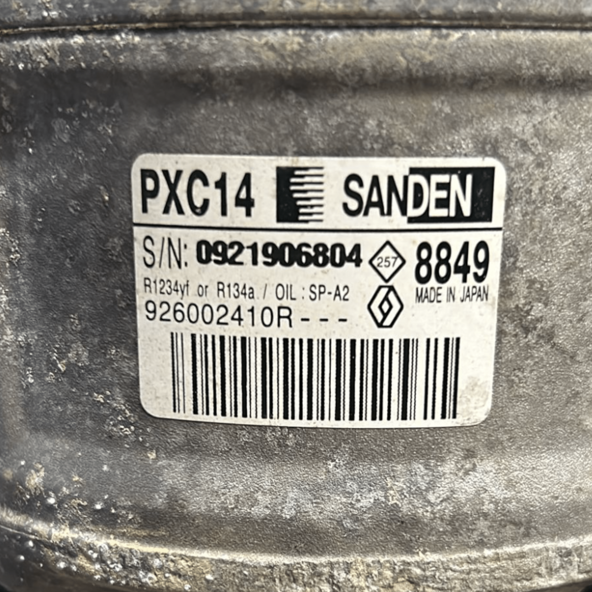 Compressore Aria Condizionata Renault Megane 1.5 Diesel cod:926002410R (2015 >)