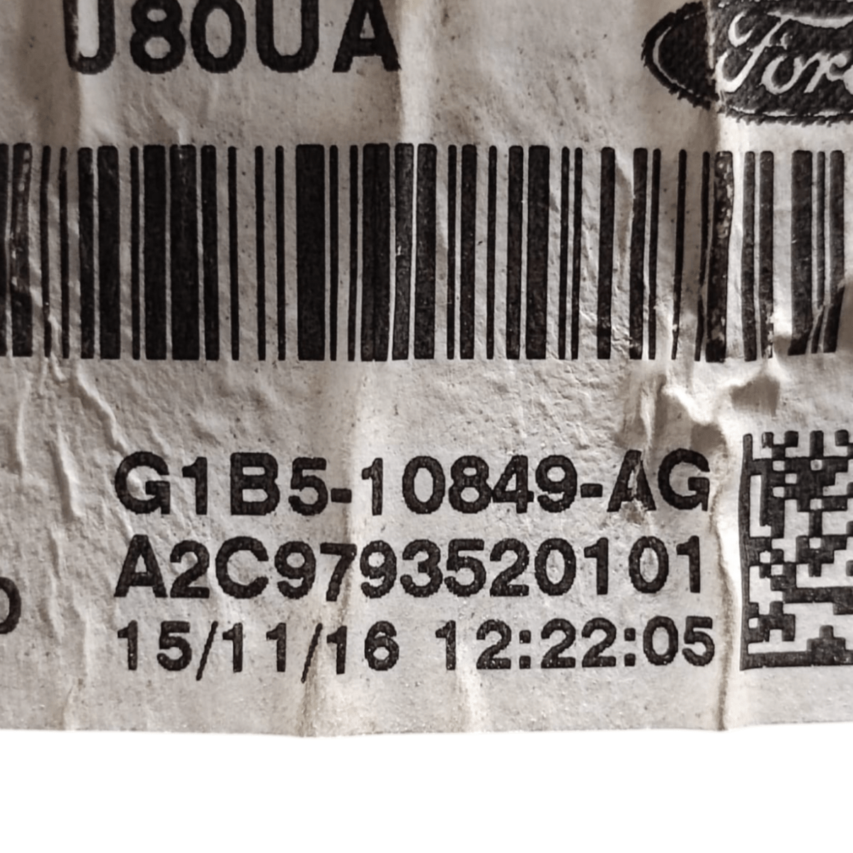Contachilometri / tachimetro ford ka+ 1.2 benzina cod: g1b510849ag (2016-2019)