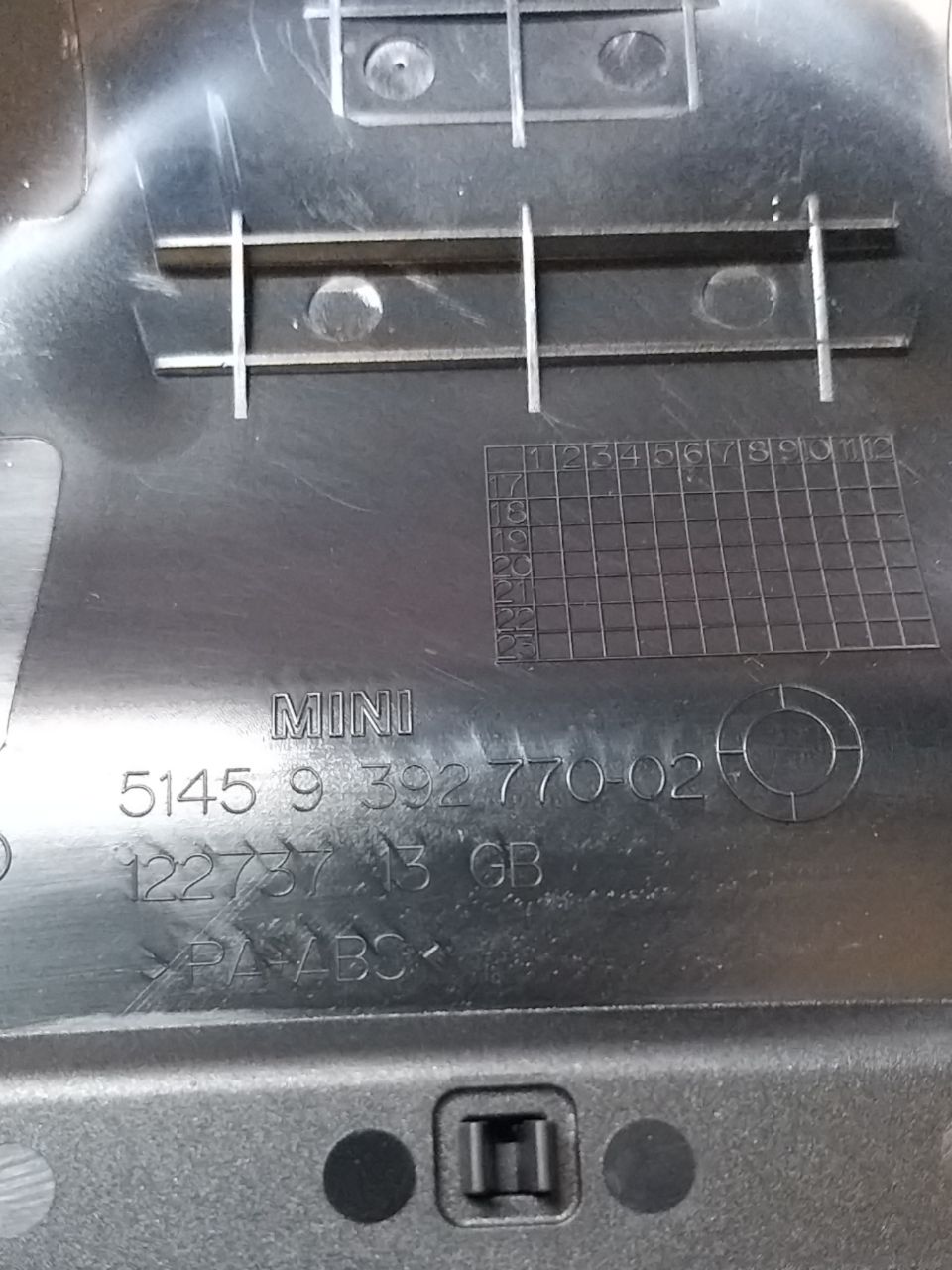 Copertura Piantone di Sterzo Superiore Mini Clubman ( 2018 ) Cod : 51459392770