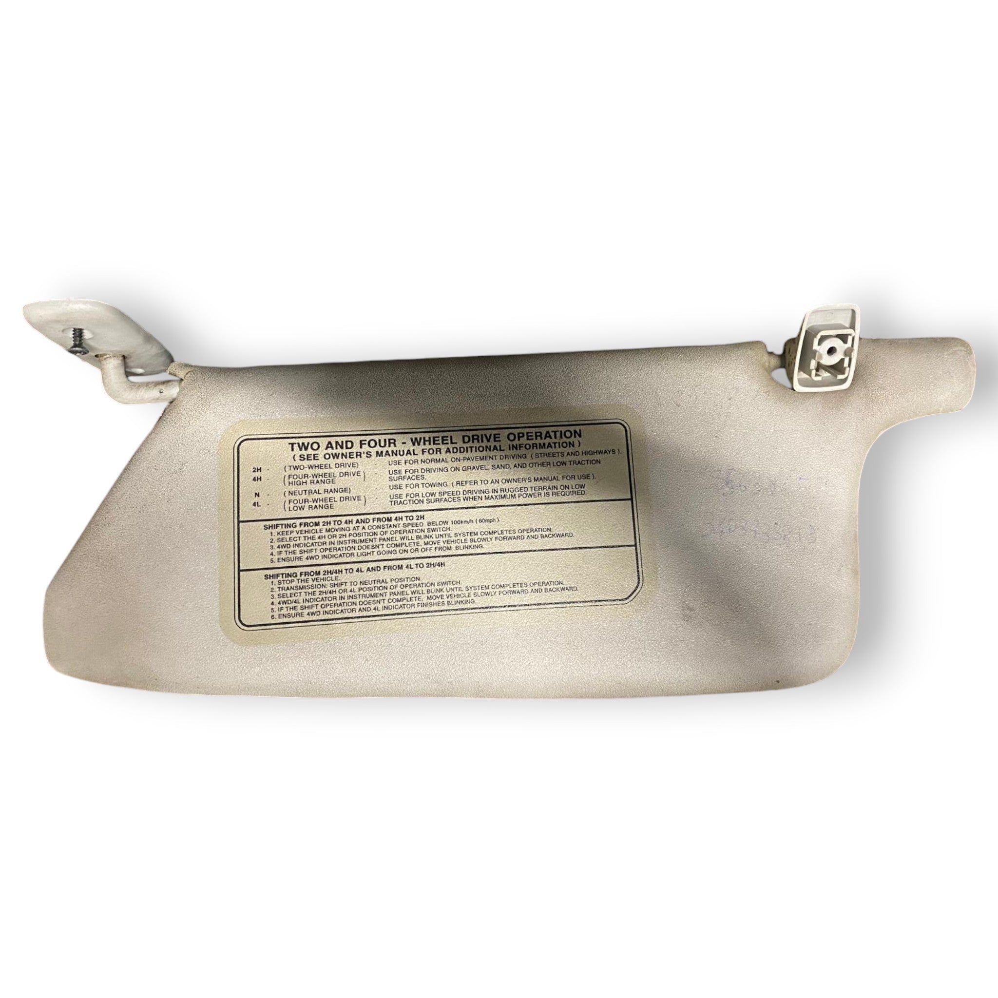 Coppia alette parasole Isuzu D-Max (2002-2011) Cod: 8974185600