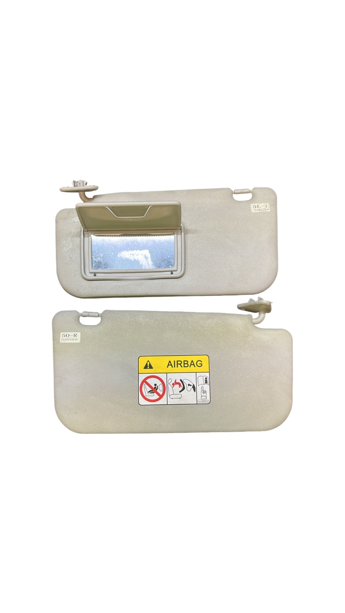 Coppia Alette parasole Mitsubishi Space Star (2012->) cod.7620B157HA / 7620A918HA