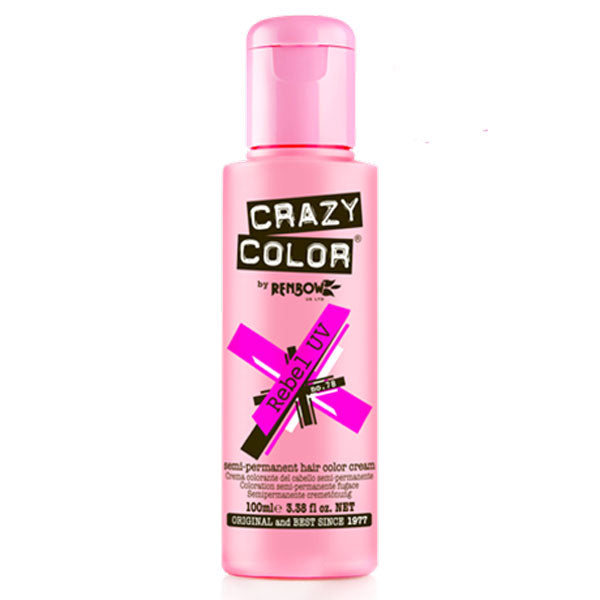 CRAZY COLOR SEMI-PERMANENT HAIR COLOR CREAM REBEL UV 78 - BIBA-RICAMBI