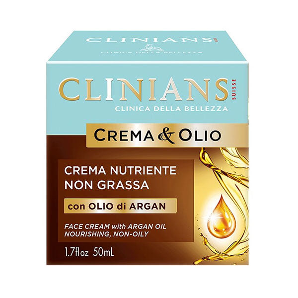 CLINIANS CREMA & OLIO ANTIRUGHE CON OLIO DI ARGAN 50 ML