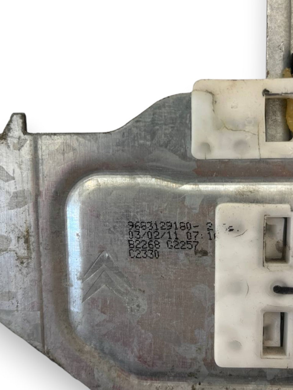 Cremagliera Alzacristallo / Alzavetri Elettrico posteriore destro (dx) Citroen C3 (2009 al 2016) cod: 9683129180