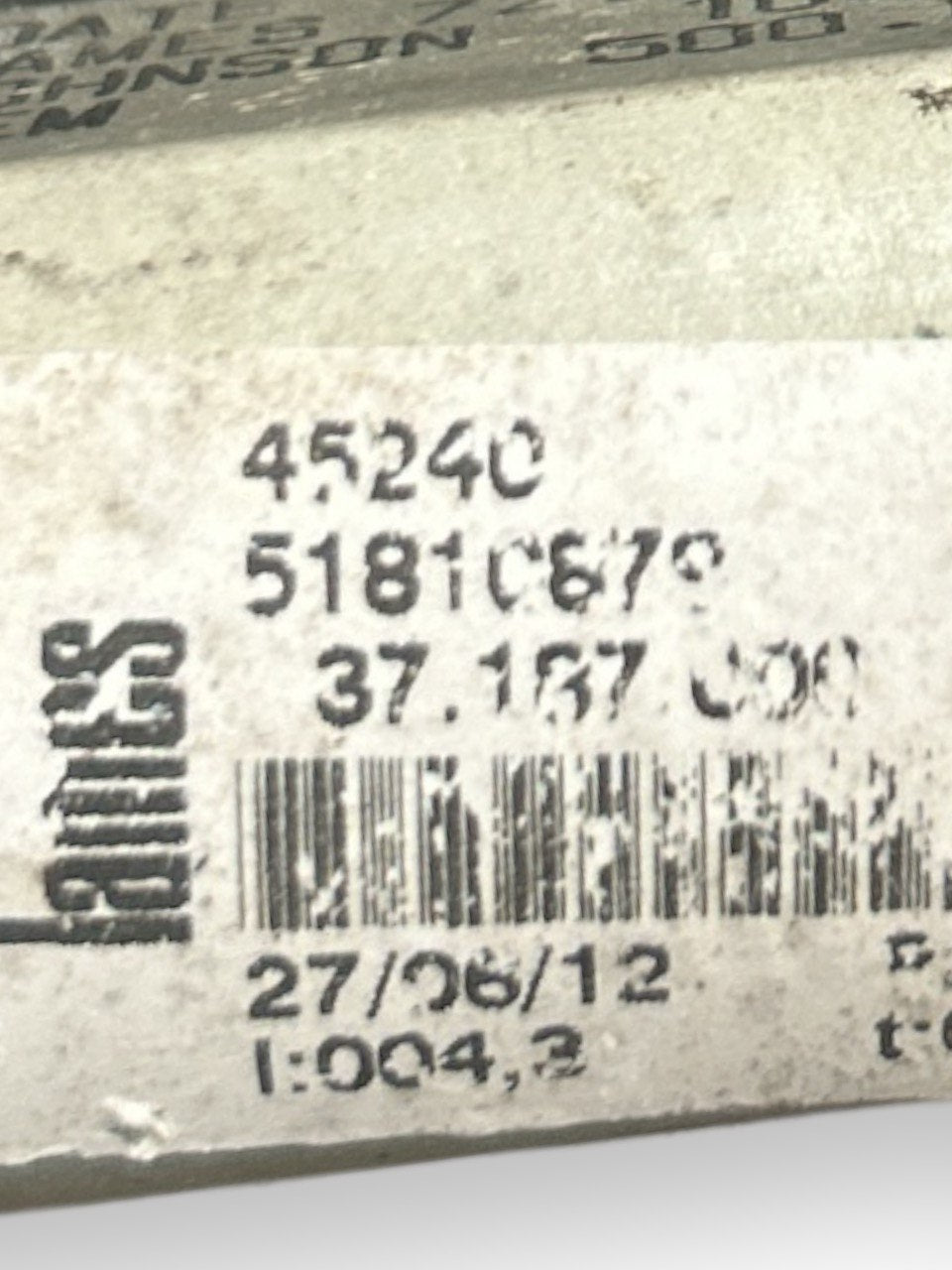 Cremagliera Alzavetro Elettrica Anteriore Destra (DX) Fiat Doblo (2009 > ) cod.51810879
