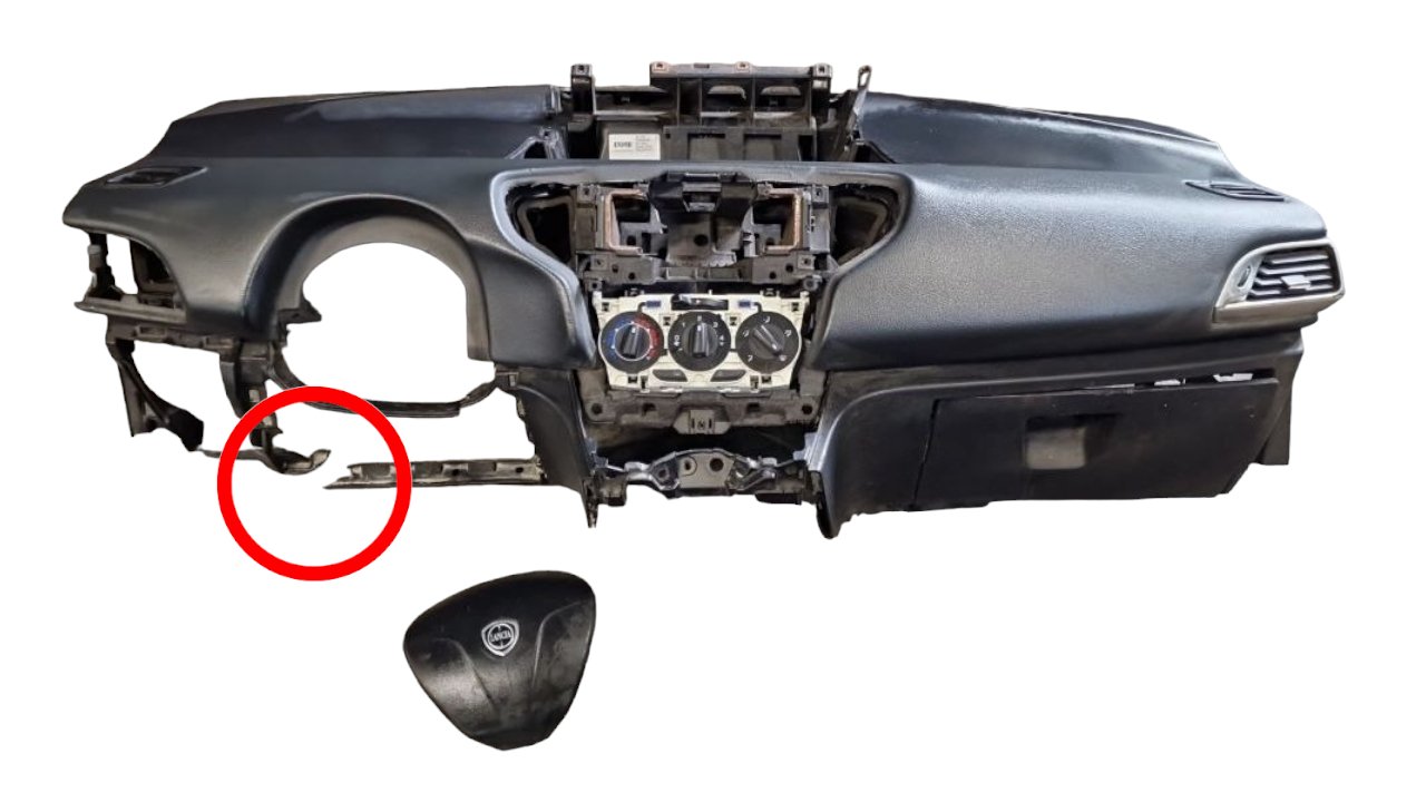 Cruscotto + Airbag Passeggero + Airbag Volante Lancia Ypsilon (2014)