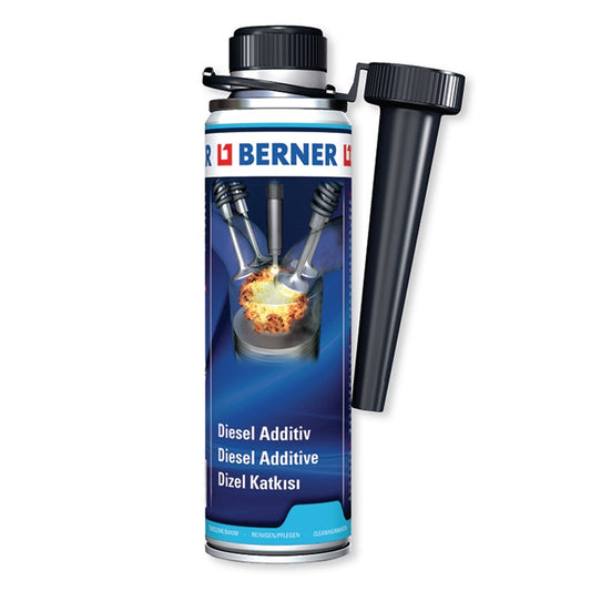 Additivo Professionale Pulire Iniettori Diesel 300 ml | Berner BIBA-RICAMBI