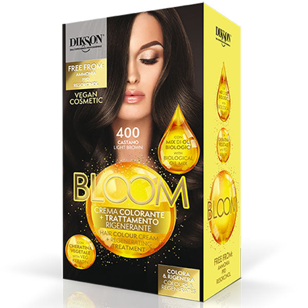 DIKSON BLOOM CREMA COLORANTE CASTANO 400 - BIBA-RICAMBI
