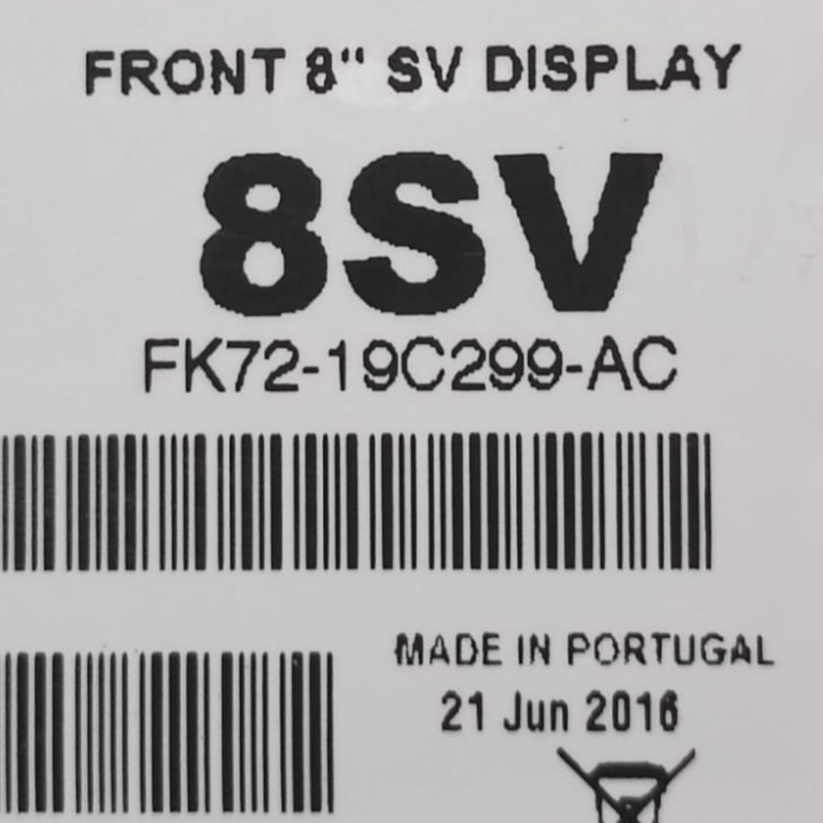 Display / autoradio land rover discovery v serie cod: fk7219c299ac (2014-)