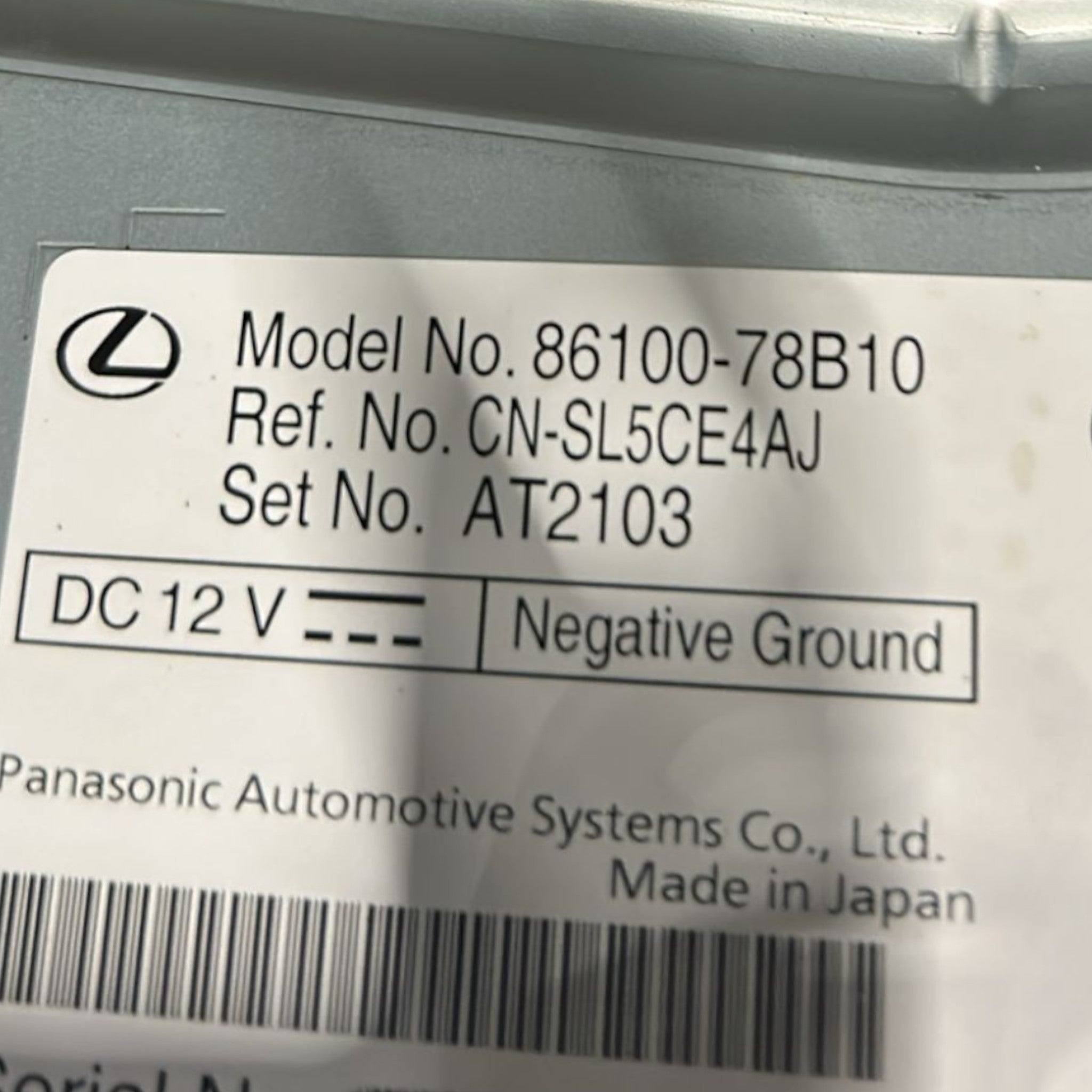 Display / Autoradio Lexus NX AZ20 cod:86100-78B10 (2021 >)