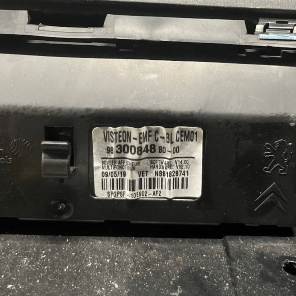 Display Autoradio Opel Combo E (2018 -) cod: 9830084880
