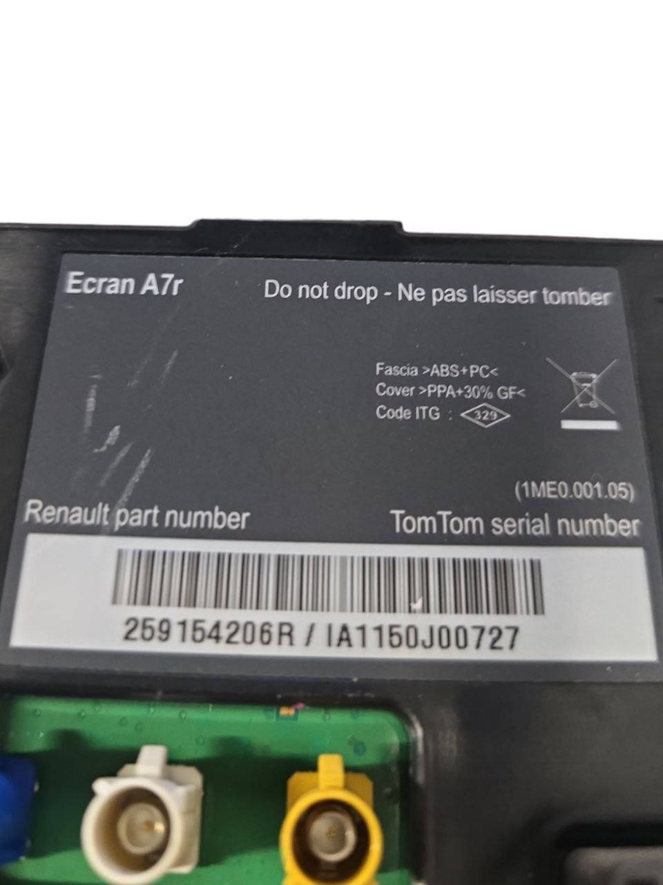 DISPLAY AUTORADIO RENAULT KOLEOS (2007-2016) Cod : 259154206R