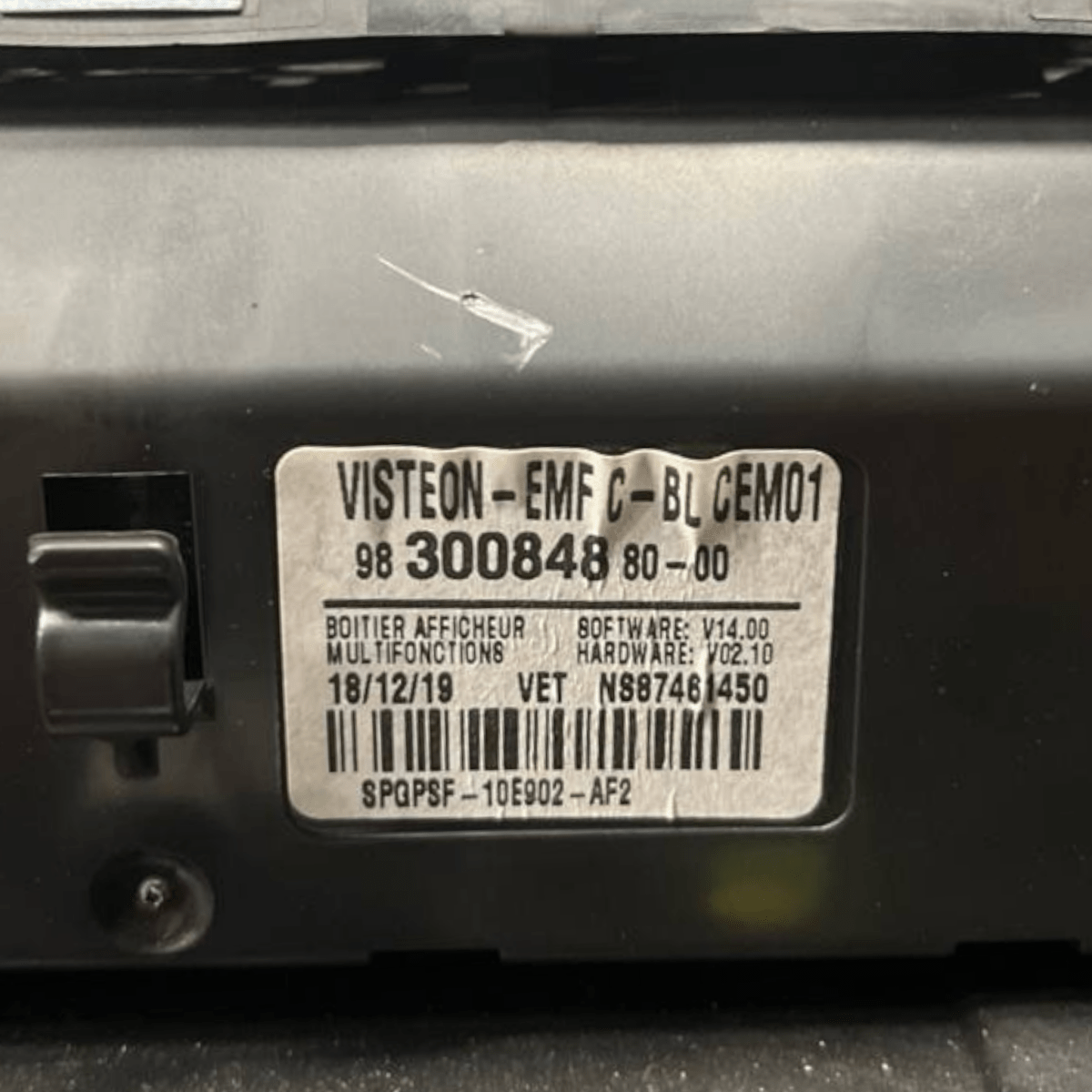 Display Autoradio Toyota Proace City (2016 -) cod: 9830084880
