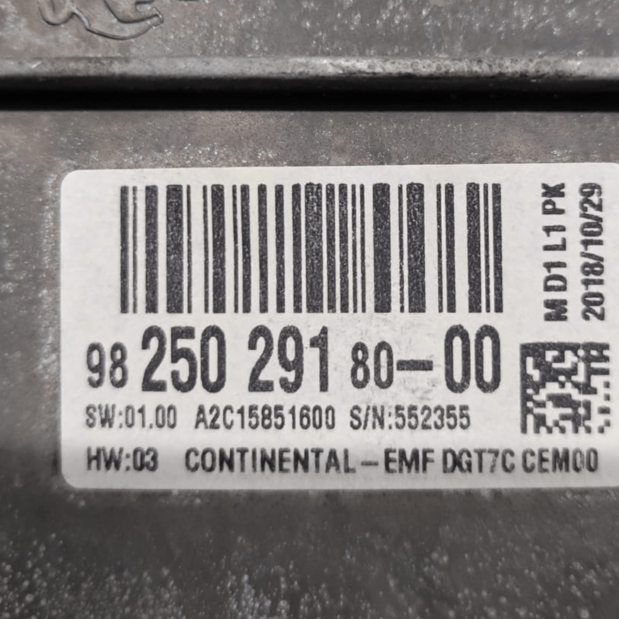Display / Schermo Peugeot 208 COD: 9825029180 (2012-2019)